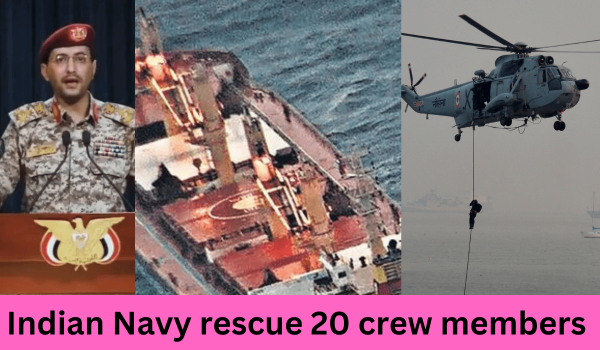 Indian Navy rescue 20 crew members