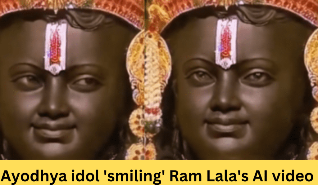 Ayodhya idol 'smiling' Ram Lala's AI-generated video